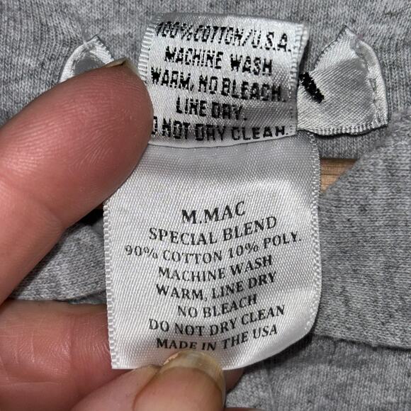 M. Mac Oversized Button Down Hooded Hedgehog Animal Print Top Small Heather Gray - Picture 5 of 7